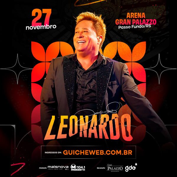 Imagem da fonte — Leonardo — Agenda de shows — Passo Fundo/RS — Leonardo em Passo Fundo