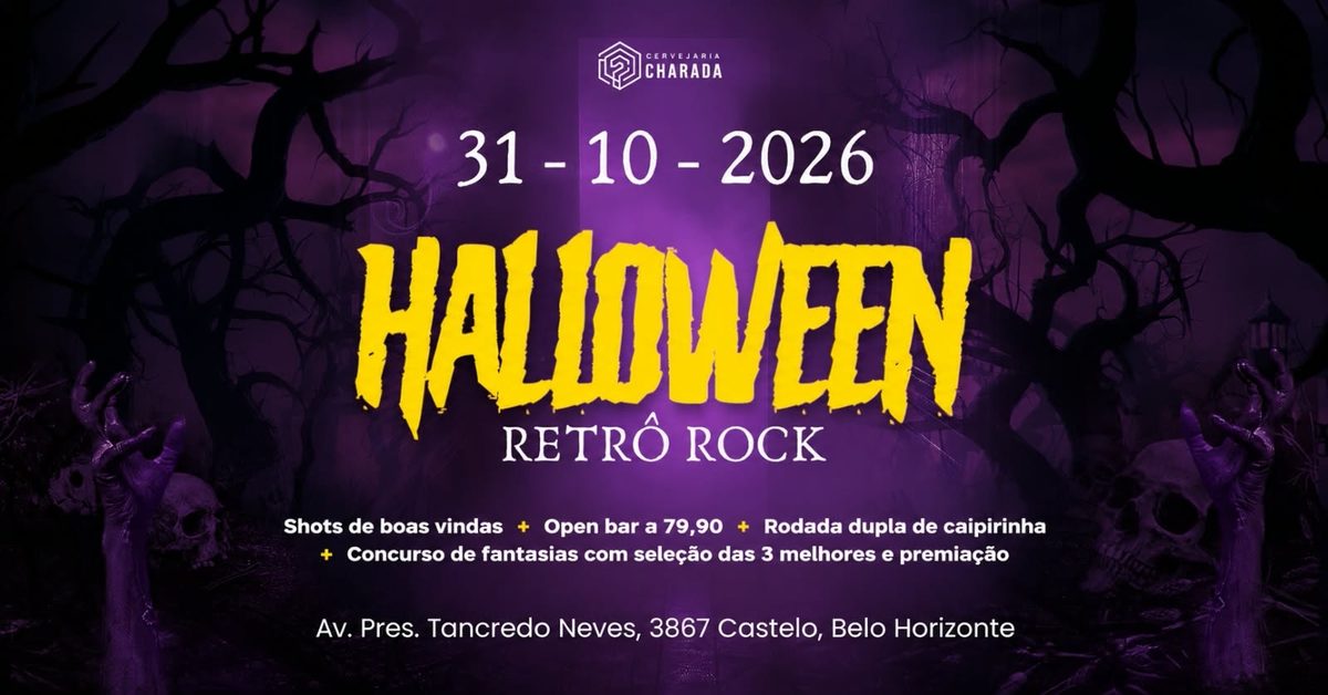 Imagem da fonte — HALLOWEEN RETRO ROCK CHARADA PUB CASTELO