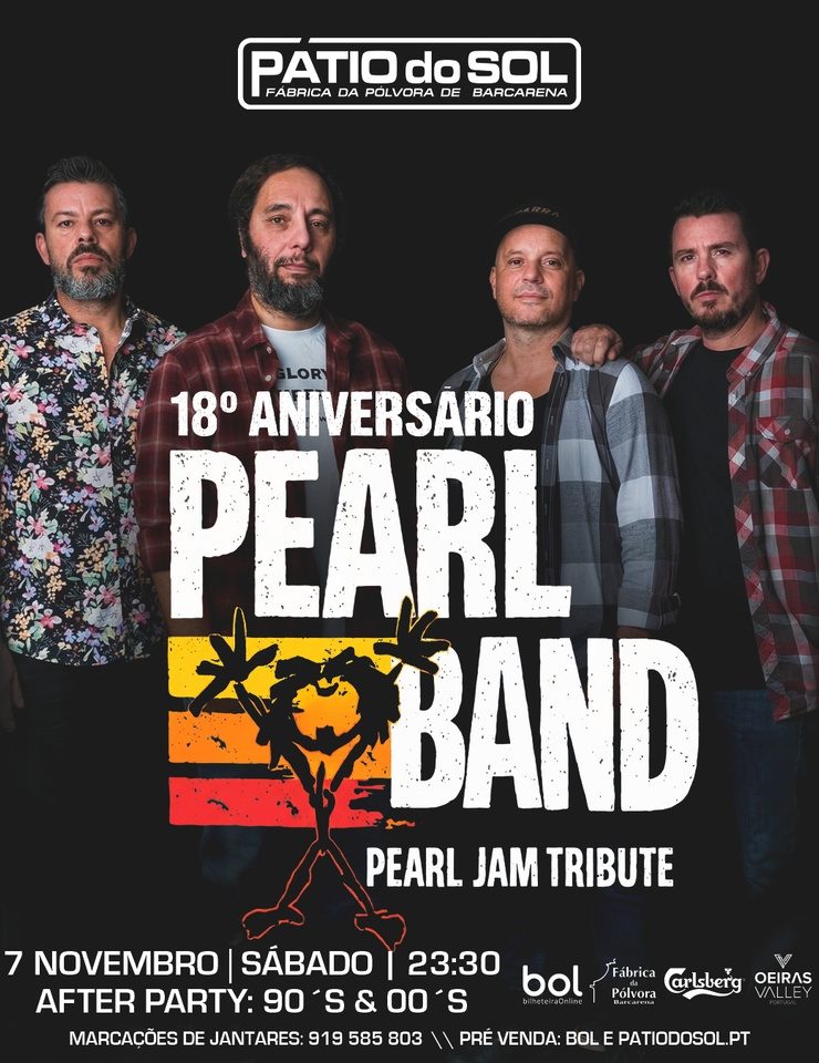 Imagem da fonte — Pearl Band – Tributo Pearl Jam | 18.º Aniversário