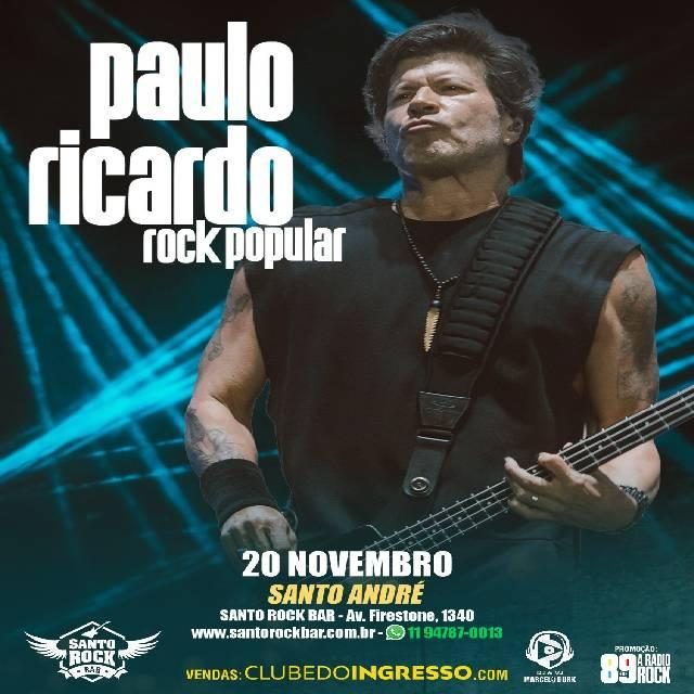 Imagem da fonte — Paulo Ricardo no Santo Rock Bar em Santo André