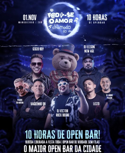 Imagem da fonte — FODA-SE O AMOR - O CHAMADO DO EX - OPEN BAR