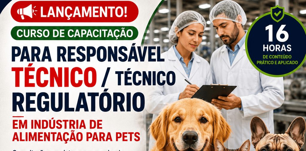 Imagem da fonte — CURSO DE CAPACITAÇÃO PARA RESPONSÁVEL TÉCNICO / TÉCNICO REGULATÓRIO EM INDÚSTRIA DE ALIMENTAÇÃO PET