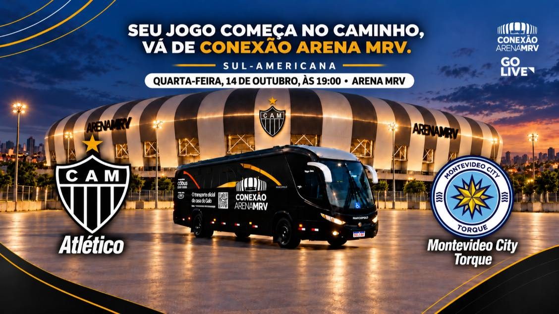 Bild der Quelle — TRANSFER ATLÉTICO X MONTEVIDEO CITY 11/10 CONEXÃO ARENA MRV