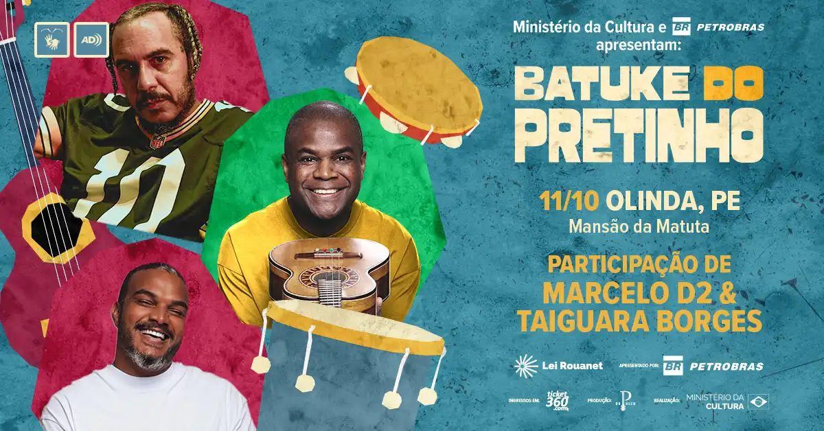 Imagem da fonte — Batuke do Pretinho com part de Marcelo D2 e Taiguara Borges