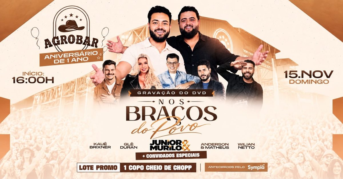 Bild der Quelle — 1 ANO AGROGAR -PORTO ALEGRE + DVD JUNIOR & MURILO "NOS BRAÇOS DO POVO "