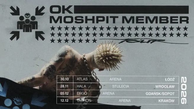 Immagine della fonte — OKI MOSHPIT MEMBER TOUR 2026
