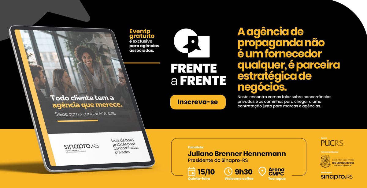 Imagem da fonte — Frente a Frente l A agência de propaganda não é um fornecedor qualquer, é parceira estratégica.