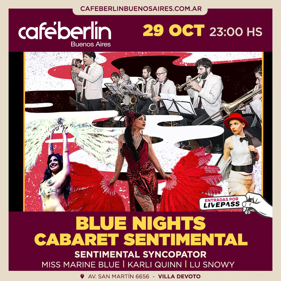 Imagem da fonte — Blue Nights en Cafe Berlin