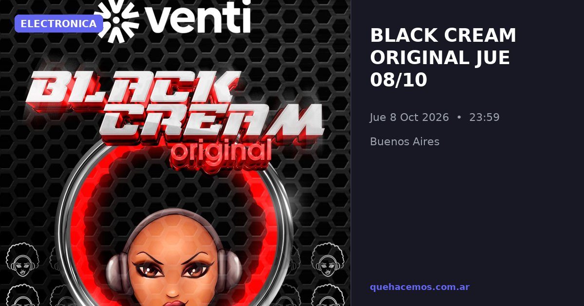 Imagem da fonte — Black Cream Original (quinta)