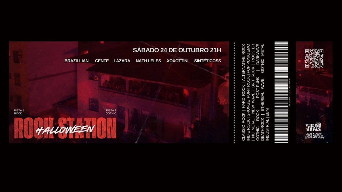 Imagem da fonte — HALLOWEEN | ROCK STATION | SÁBADO 24 DE OUTUBRO 21H | CASA SAPUCAÍ