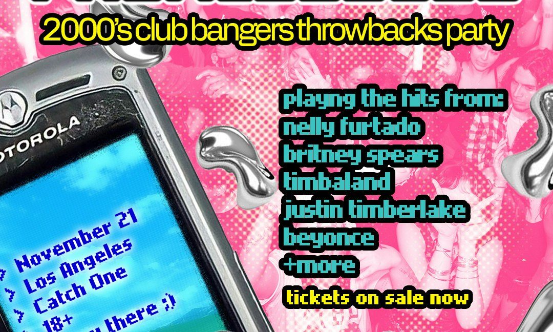 出典の画像 — PROMISCUOUS: A 2000's CLUB BANGERS THROWBACKS PARTY