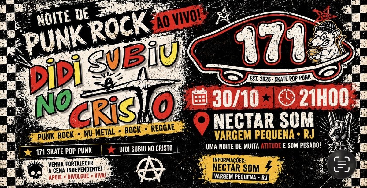 Imagem da fonte — PUNK ROCK DIDI SUBIU NO CRISTO & 171 - NECTAR SOM