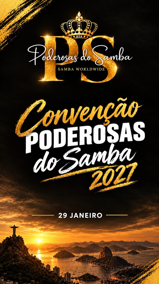 出典の画像 — Convenção Poderosas do Samba 2027