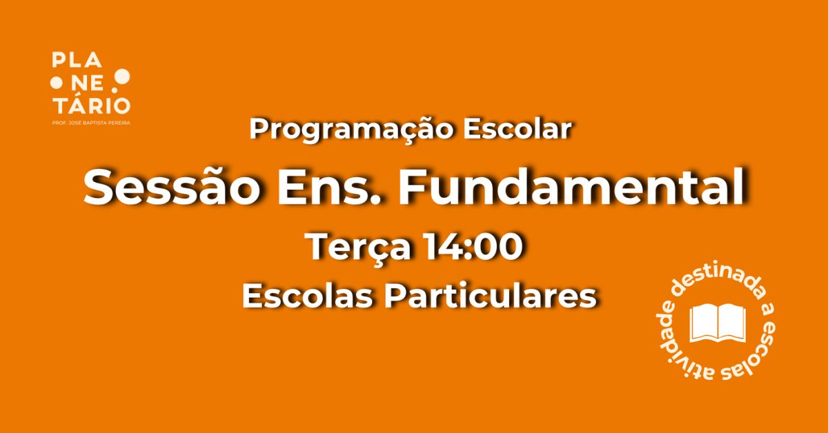 출처 이미지 — Sessão Escolar - Escolas Particulares 13/10 às 14h