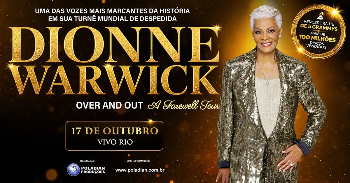 Imagem da fonte — Dionne Warwick Over And Out A Farewell Tour