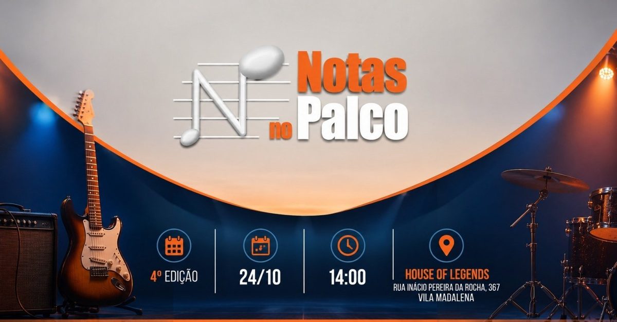Source image — Notas No Palco 2026 - 4° edição