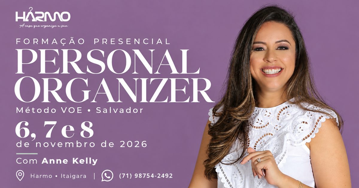 출처 이미지 — Curso de Personal Organizer em Salvador | Formação Presencial Método VOE Harmo - Turma 14