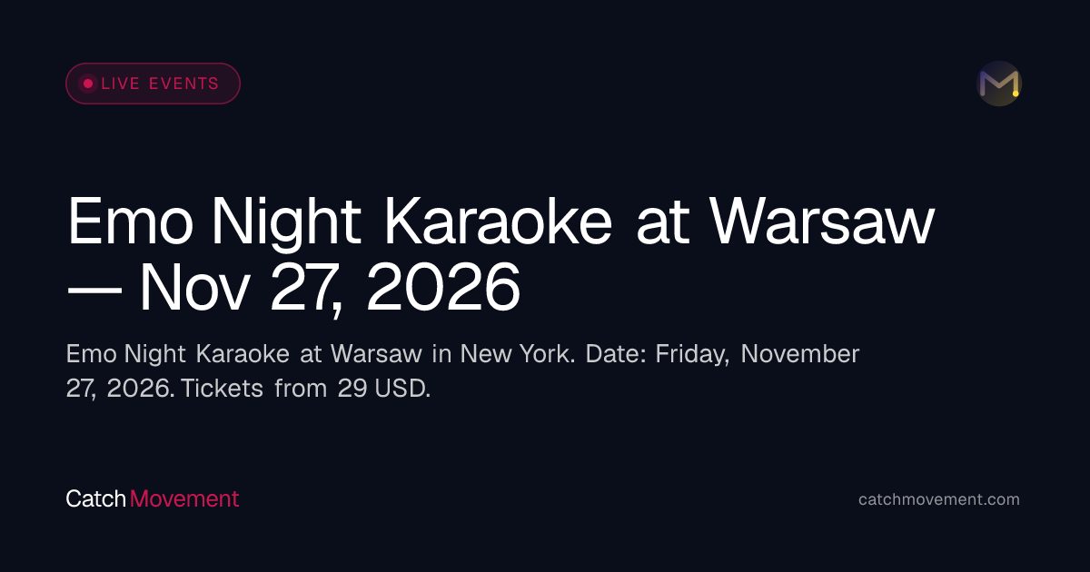 Imagem da fonte — Emo Night Karaoke