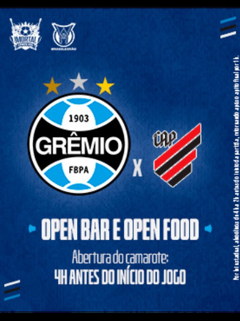 Afbeelding van de bron — Imortal Sports Bar - Grêmio x Athletico PR
