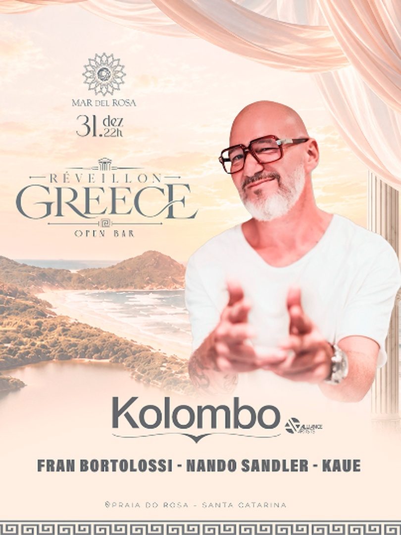 Imagem da fonte — Mar Del Rosa - Reveillon Greece | 31/12 Kolombo
