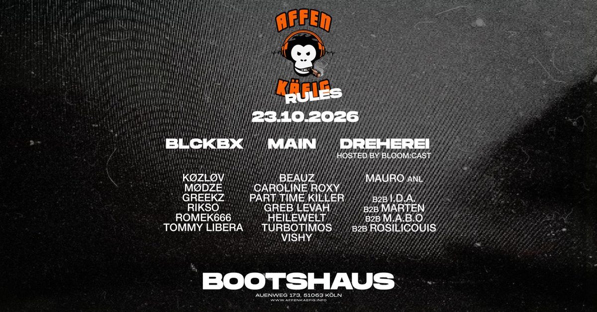 Bild der Quelle — AFFENKÄFIG RULES // BOOTSHAUS KÖLN