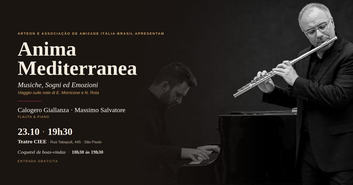 Imagen de la fuente — Anima Mediterranea Calogero Giallanza & Massimo Salvatore | Teatro CIEE