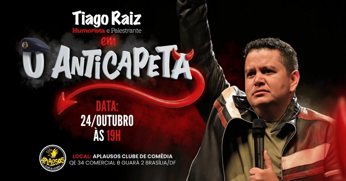 来源图片 — Tiago Raiz - O Anticapeta - Comédia stand-up