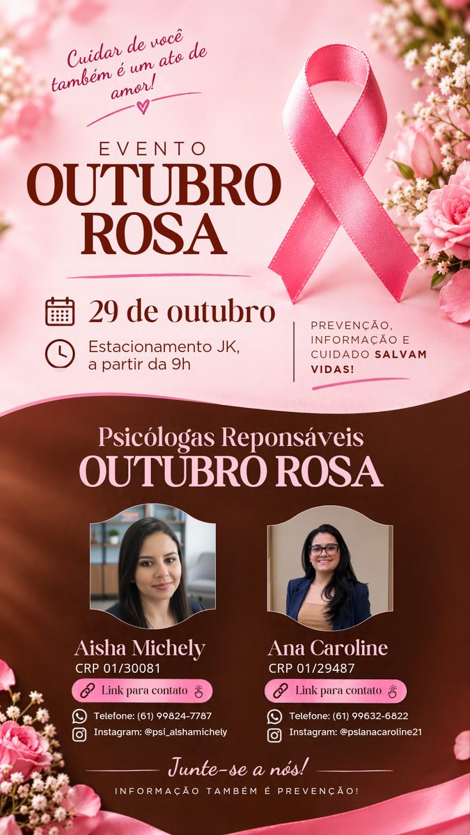 Imagem da fonte — Outubro Rosa: Um Toque de Cuidado e Consciência