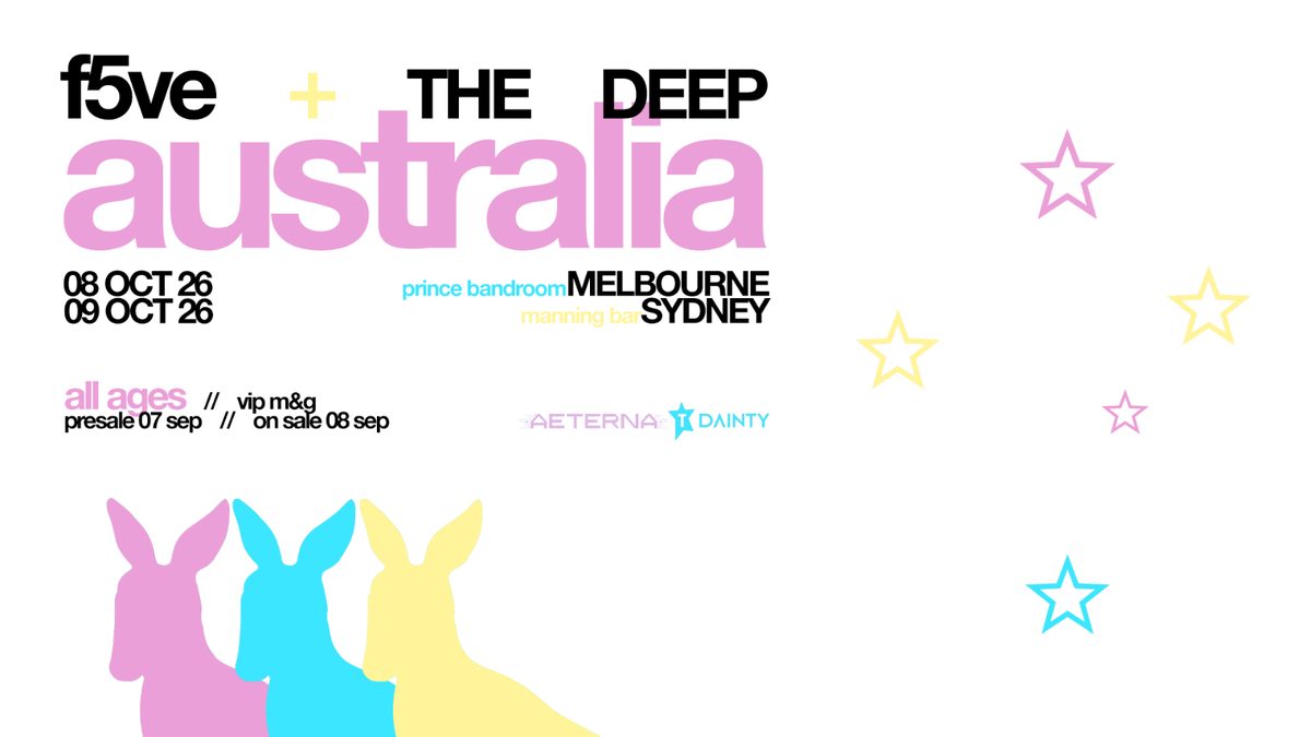 Source image — f5ve + THE DEEP: f4n m33t australia