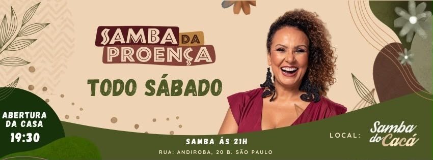 Imagem da fonte — SÁBADO NO CACÁ - SAMBA DA ANA PROENÇA (Cópia)