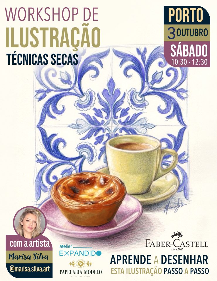 Source image — PORTO: WORKSHOP DESENHO FABER-CASTELL COM A ARTISTA MARISA SILVA