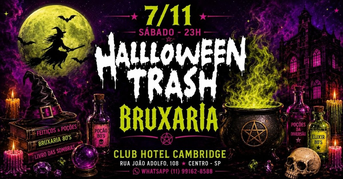 출처 이미지 — Halloween Trash: BRUXARIA - 7/11 @ Cambridge