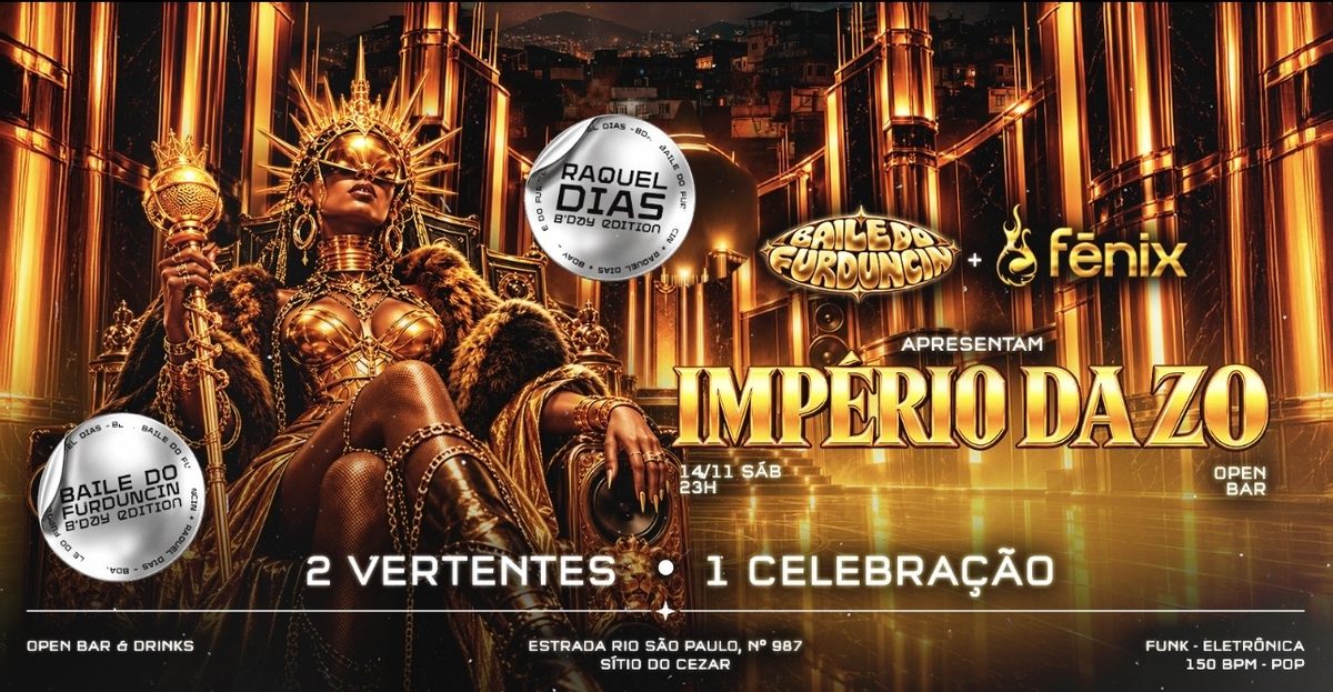 Imagem da fonte — BAILE DO FURDUNCIN + FÊNIX | OPEN BAR + 2 Pistas | Sítio do César.