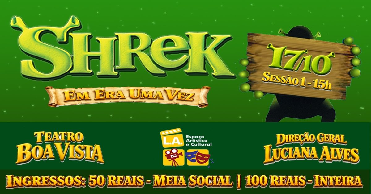 Afbeelding van de bron — SESSÃO 01 - SHREK ... ERA UMA VEZ
