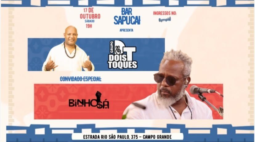 Bild der Quelle — Roda de samba com Binho Sá e grupo dois toques