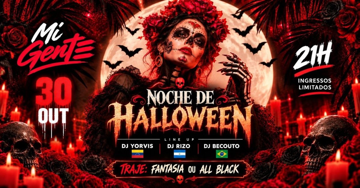 Image de la source — MI GENTE: NOCHE DE HALOWEEN | 30/10 SEXTA - 21H NO THE MEXICAN