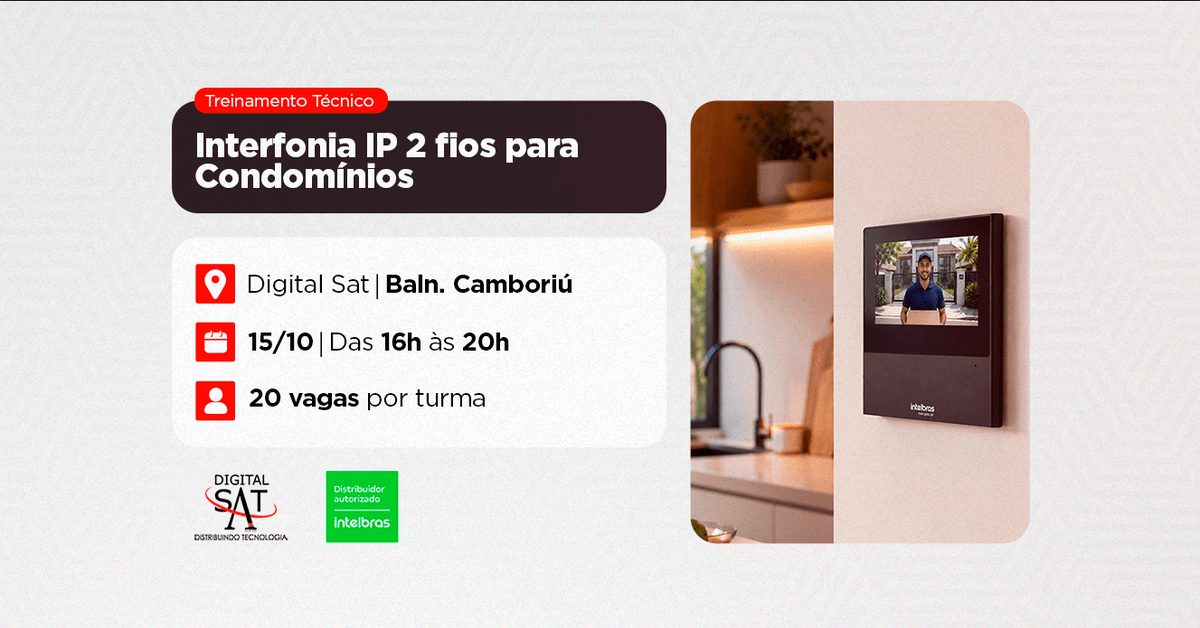 Bild der Quelle — Treinamento Técnico - Interfonia IP 2 fios para Condomínios | Baln. Camboriú