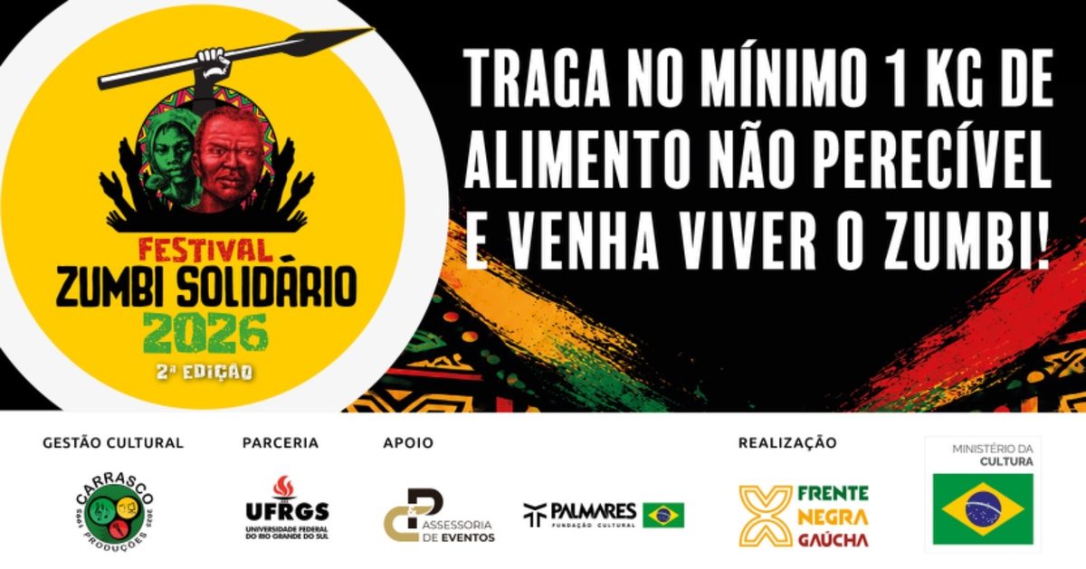 Imagem da fonte — Festival Zumbi Solidário - 2ª Edição
