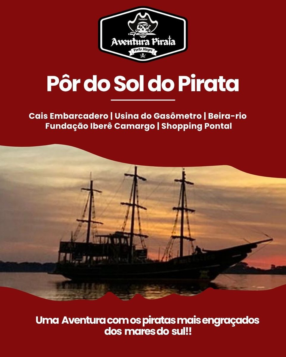 Imagen de la fuente — Pôr do Sol do Pirata | 17h (segunda | 12/10)