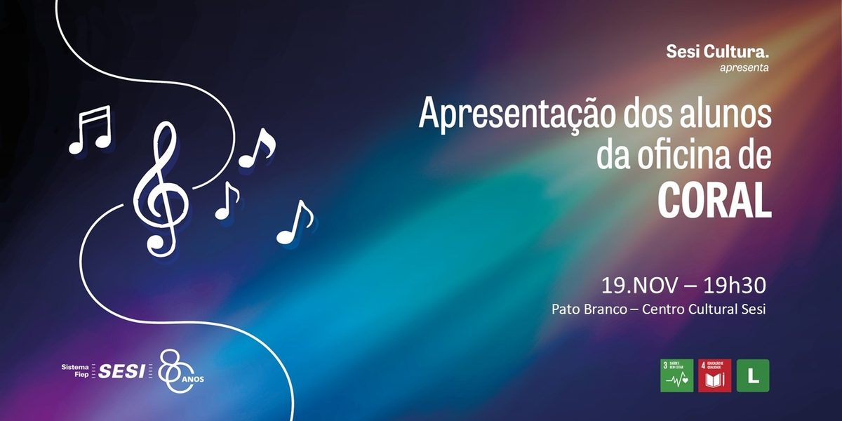 Bild der Quelle — APRESENTAÇÃO DOS ALUNOS DA OFICINA DE CORAL | PATO BRANCO