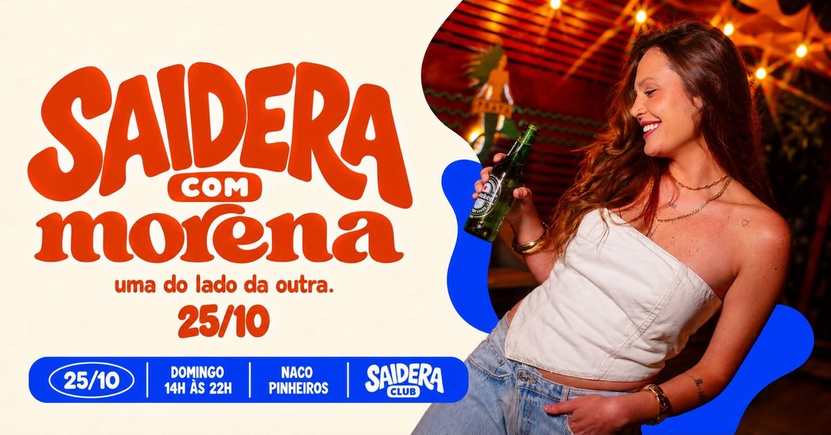 Bild der Quelle — Saideira com a Morena - 25 de outubro no Naco em pinheiros