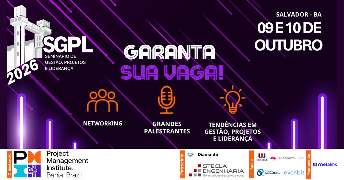 Imagem da fonte — Seminário de Gestão, Projetos e Liderança - SGPL 2026