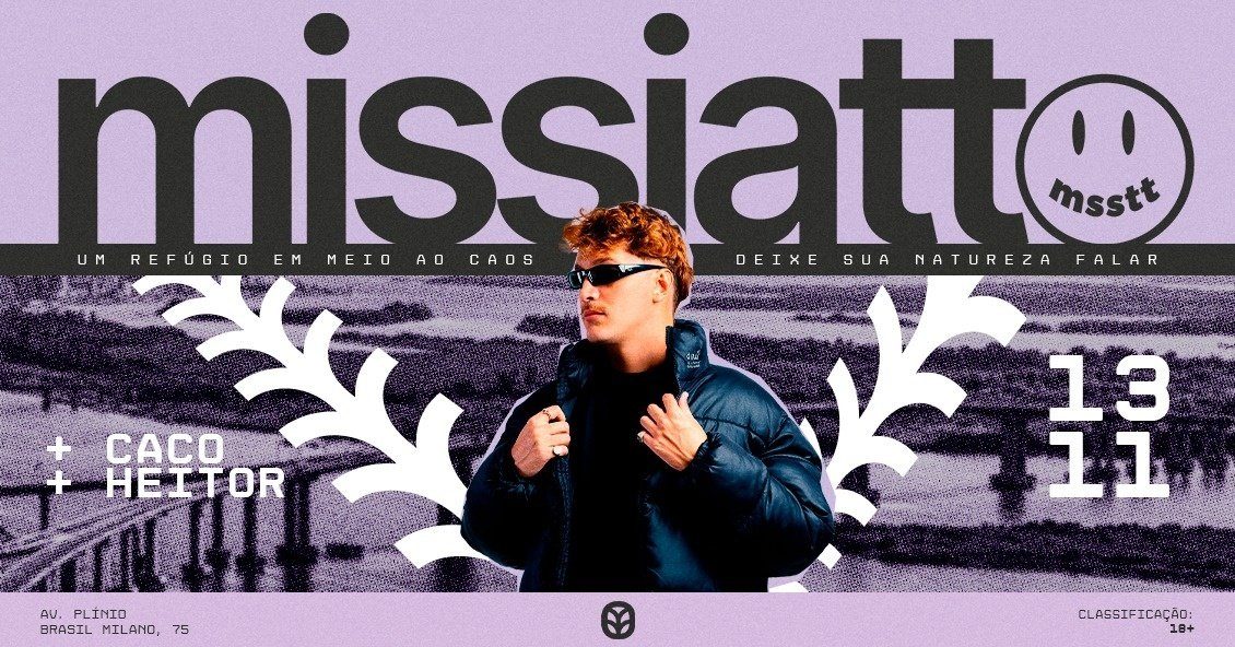출처 이미지 — BOSKE || MISSIATO // SEXTA-FEIRA // 13/NOVEMBRO