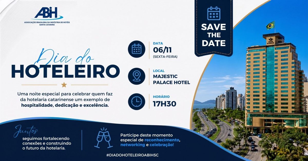 Immagine della fonte — Evento - Dia do Hoteleiro ABIH-SC