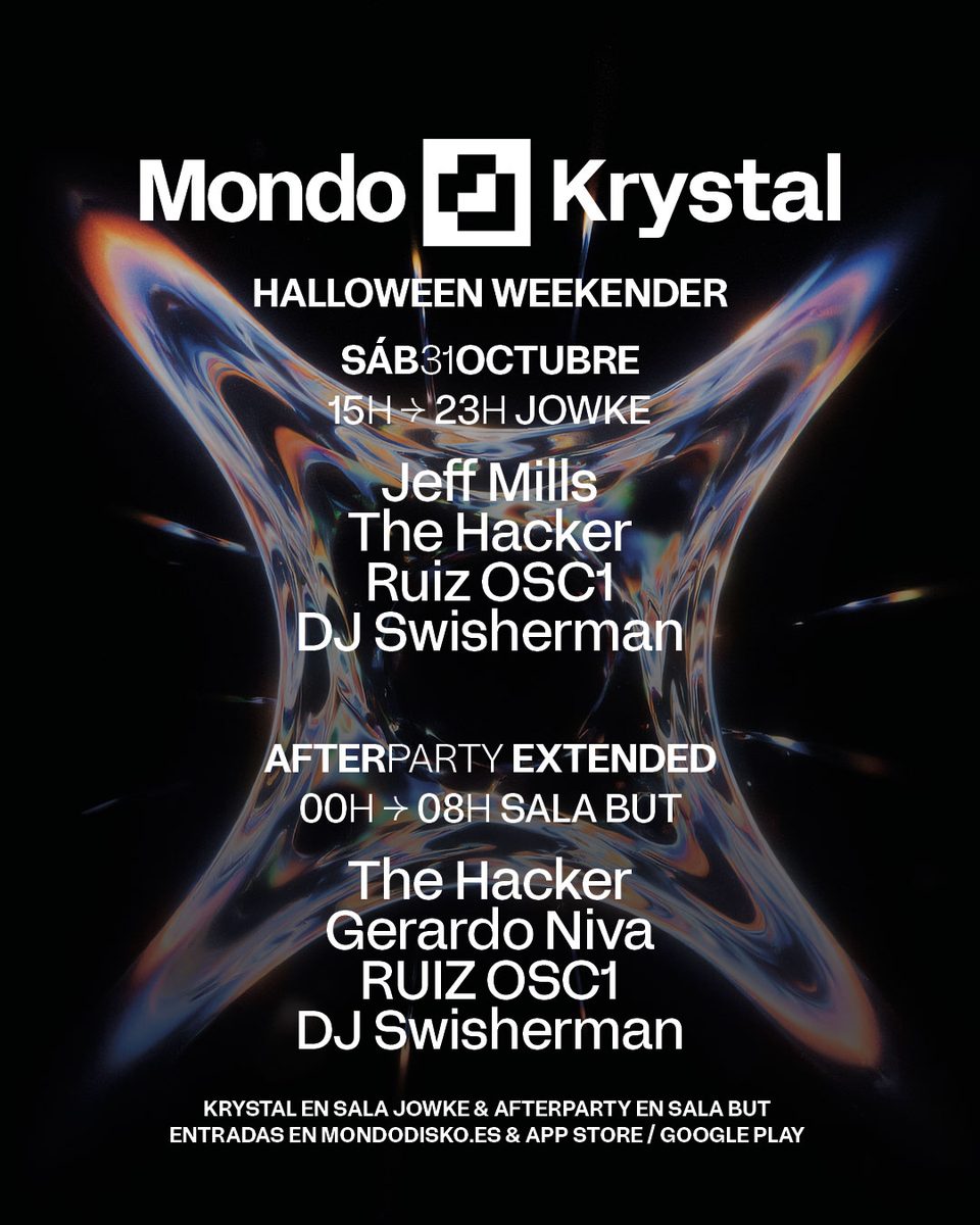 Source image — Mondo Krystal Halloween: Jeff Mills / The Hacker / Ruiz OSC1 / DJ Swisherman