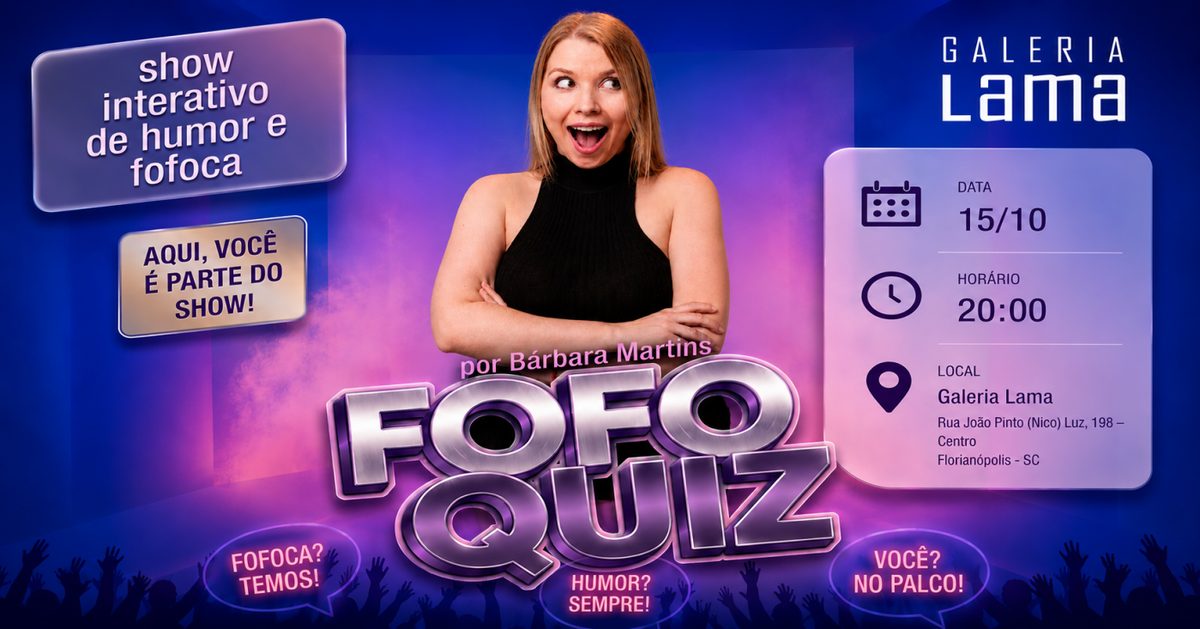 Bild der Quelle — Fofoquiz - Show de Fofocas com Humor na Galeria Lama