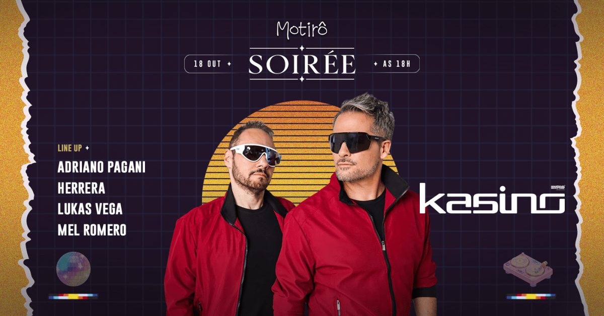 出典の画像 — SOIRÉE APRESENTA: KASINO + ADRIANO PAGANI @ MOTIRÔ | DOMINGO 18.10