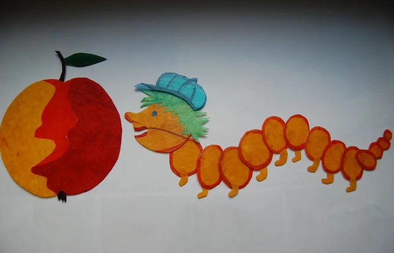 出典の画像 — Die kleine dicke Raupe Nimmersatt (The Very Hungry Caterpillar )