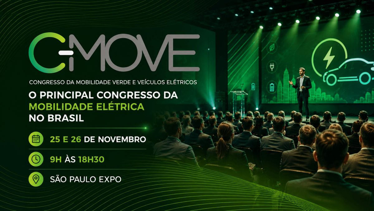Imagem da fonte — CMOVE 2026 - Congresso da Mobilidade Verde e Veículos Elétricos