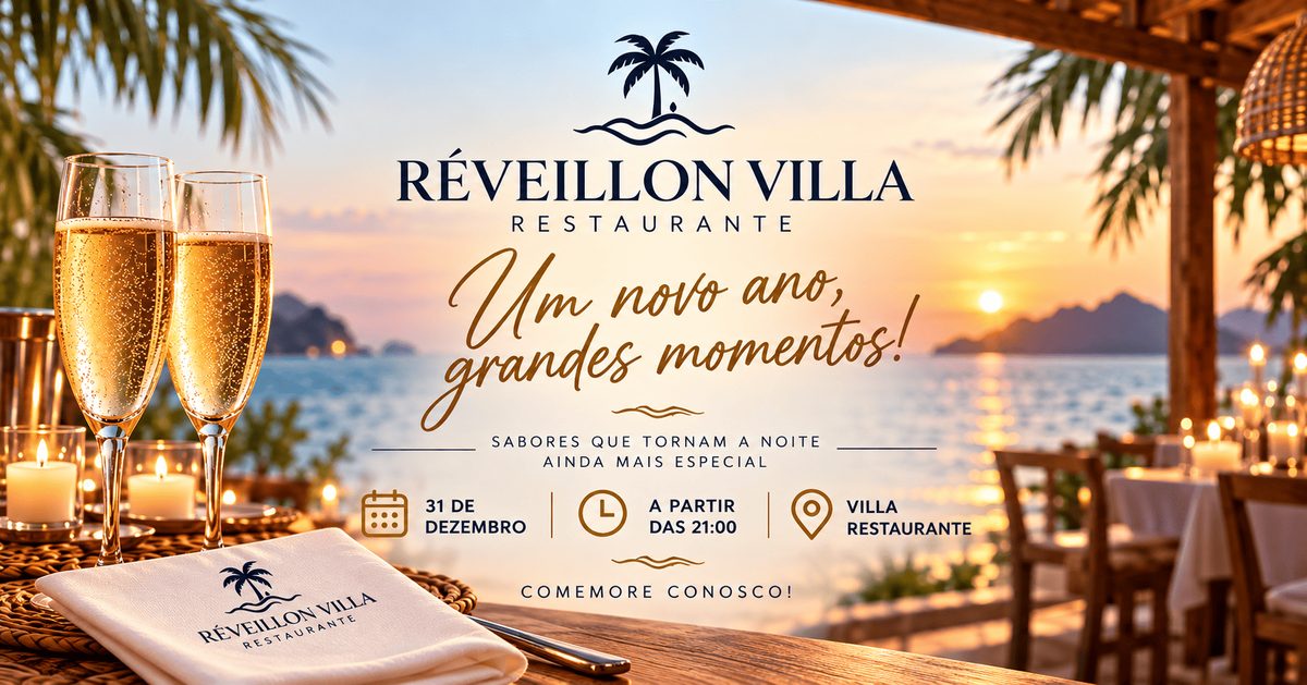 Source image — Réveillon Villa Restaurante - Bem-Vindo, 2027!